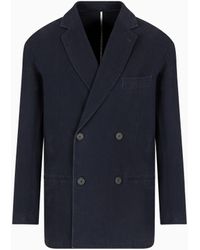 Emporio Armani - Double-Breasted Blazer - Lyst