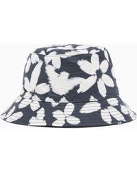 Emporio Armani - Reversible Cloche Hat With The Flower Eagle Pattern - Lyst