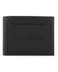 Emporio Armani - Portafoglio Bifold Con Tasca Esterna - Lyst