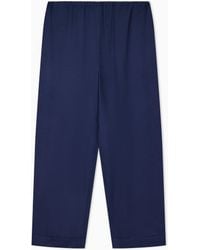 Emporio Armani - Flowing Micro Leopard Spot Jacquard Trousers - Lyst