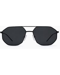 Emporio Armani - Irregular-shaped Sunglasses - Lyst