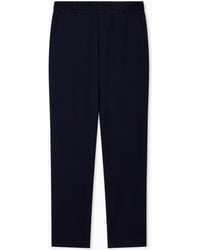 Emporio Armani - 3D Waffle-Effect Wool-Jersey Trousers - Lyst