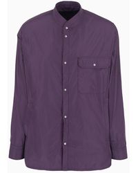 Emporio Armani - Water-repellent, Lightweight Nylon Shirt Jacket - Lyst