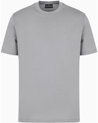 Emporio Armani - Travel Essential T-shirt Aus Merzerisiertem Jersey - Lyst