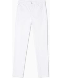 Emporio Armani - Skinny Leg Jeans With High Rise - Lyst