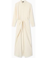 Emporio Armani - Two-Piece-Effect Technical Rayon Dress - Lyst