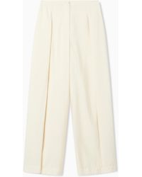 Emporio Armani - Wide-Leg Trousers - Lyst
