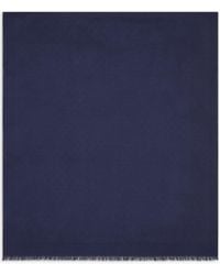 Emporio Armani - Modal And Cotton Stole With All-Over Jacquard Logo - Lyst