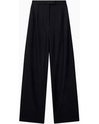 Emporio Armani - Trousers High-Waisted Wide-Leg - Lyst