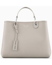 Emporio Armani - Myea Grey Shopping Bag - Lyst