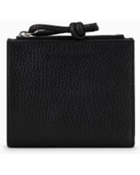 Emporio Armani - Zipped, Tumbled-Leather Card Holder - Lyst