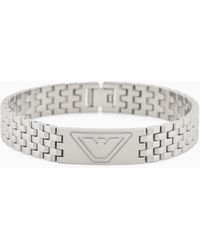 Emporio Armani - Bracciale Con Piastrina - Lyst