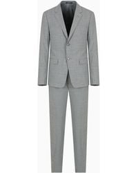 Emporio Armani - Single-Breasted, Slim-Fit Two-Way Stretch Virgin Wool Suit - Lyst