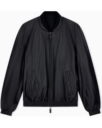 Emporio Armani - Reversible Bomber Jacket - Lyst