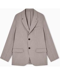 Emporio Armani - Single-Breasted Jacket - Lyst