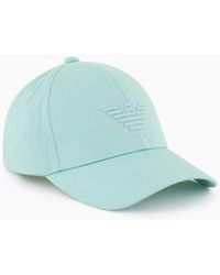 Emporio Armani - Beachwear Baseball Cap With Embossed Eagle Embroidery - Lyst