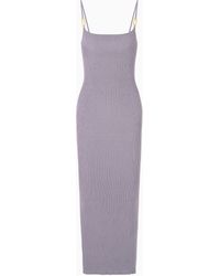 Emporio Armani - Dawn To Dusk Rib-Knit Long Dress - Lyst