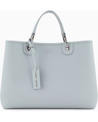 Emporio Armani - Medium Myea Shopper Bag With Deer Print - Lyst