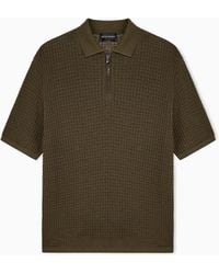 Emporio Armani - Polo Collar Sweater - Lyst