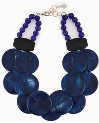 Emporio Armani - Oversize Necklace With Round Gemstones - Lyst