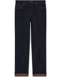 Emporio Armani - J76 Straight-Fit Rinsed 13.2 Oz Stretch Comfort-Denim Jeans - Lyst