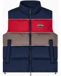 Emporio Armani - Water-Repellent Quilted Ripstop Nylon Sleeveless Down Jacket - Lyst