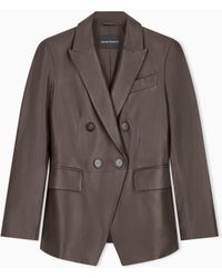 Emporio Armani - Slim-Fit Double-Breasted Blazer - Lyst