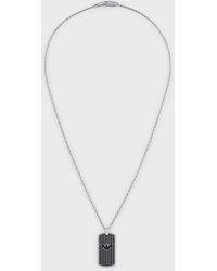 Emporio Armani Cross Necklace in Silver 