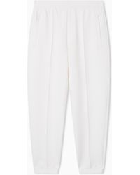 Emporio Armani - Double Jersey Joggers With Side Zip Pockets Essential - Lyst