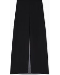 Emporio Armani - Technical Georgette Culottes - Lyst