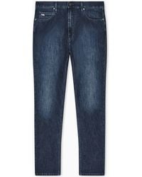 Emporio Armani - J05 Regular-Fit, Lightly Worn-Look 8-Oz Denim Jeans - Lyst