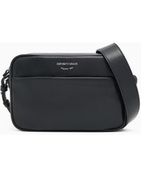 Emporio Armani - Leather Camera Case With Shoulder Strap - Lyst