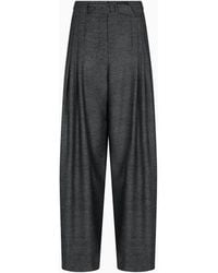 Emporio Armani - Pantaloni Con Pinces E Cintura - Lyst