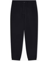 Emporio Armani - Travel Essential Canneté Jersey Joggers - Lyst