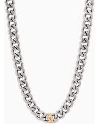 Emporio Armani - Two-Tone Stainless Steel Chain Necklace - Lyst