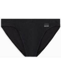 Emporio Armani - Edition Swim Briefs With Logo Patch - Lyst