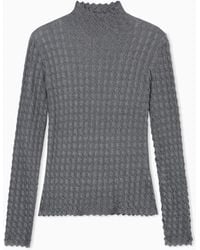 Emporio Armani - Jersey De Lúrex Con Efecto 3D - Lyst