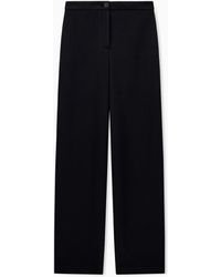 Emporio Armani - Jacquard Jersey Trousers With A Textured Relief Pattern - Lyst
