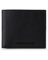 Emporio Armani - Tumbled Leather Wallet With Coin Purse - Lyst