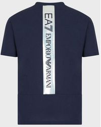 Emporio Armani Camiseta Logo Series Con Cinta De Logotipo - Azul