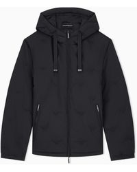 Emporio Armani - Down Jacket Seamless Stretch Woven With A Regular Fit - Lyst