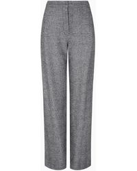 Emporio Armani - Pantalon Avec Pinces En Maille Jersey Compacte Prince-De-Galles Icon Asv - Lyst