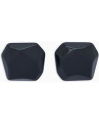 Emporio Armani - Oversized Faceted Earrings - Lyst