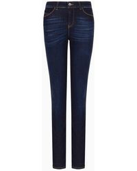Emporio Armani - Jeans J18 In Slim Fit Aus Viskose-denim - Lyst