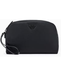 Emporio Armani - Asv Beauty-Case Aus Recyceltem Nylon - Lyst