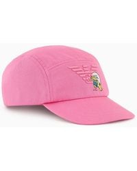 Emporio Armani - Baseball Cap With The Smurfs Embroidery - Lyst