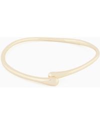 Emporio Armani - Tone Brass Collar Necklace - Lyst