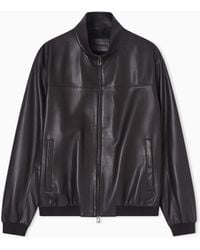 Emporio Armani - Glove-Like Nappa Lambskin Blouson - Lyst