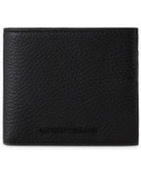 Emporio Armani - Portemonnaie Aus Getrommeltem Leder - Lyst