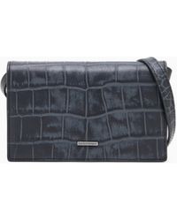 Emporio Armani - Funda Para Dispositivos Electrónicos Con Bandolera De Piel Con Estampado De Cocodrilo - Lyst